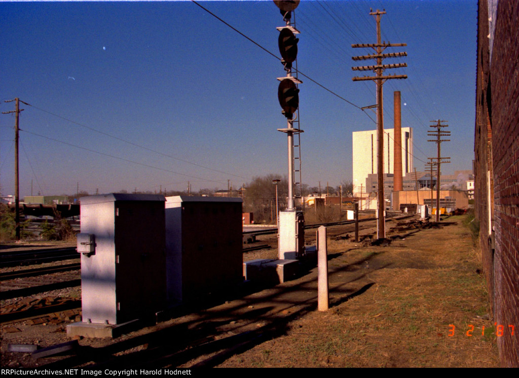 View looking north towards Downtown (Capital) Blvd bridge